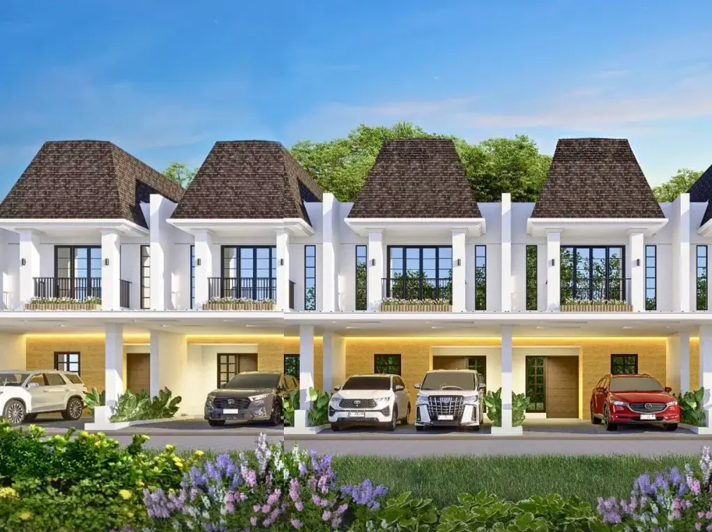 Rumah Type 6x10 - 3 kamar tidur dengan carport 2 mobil